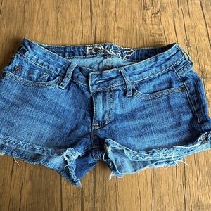 Fox Denim low-rise booty shorts